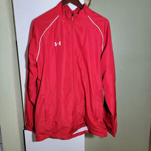 ❤️ 3 for $35 Under Armour full zip mock neck running lightweight shell jacket L